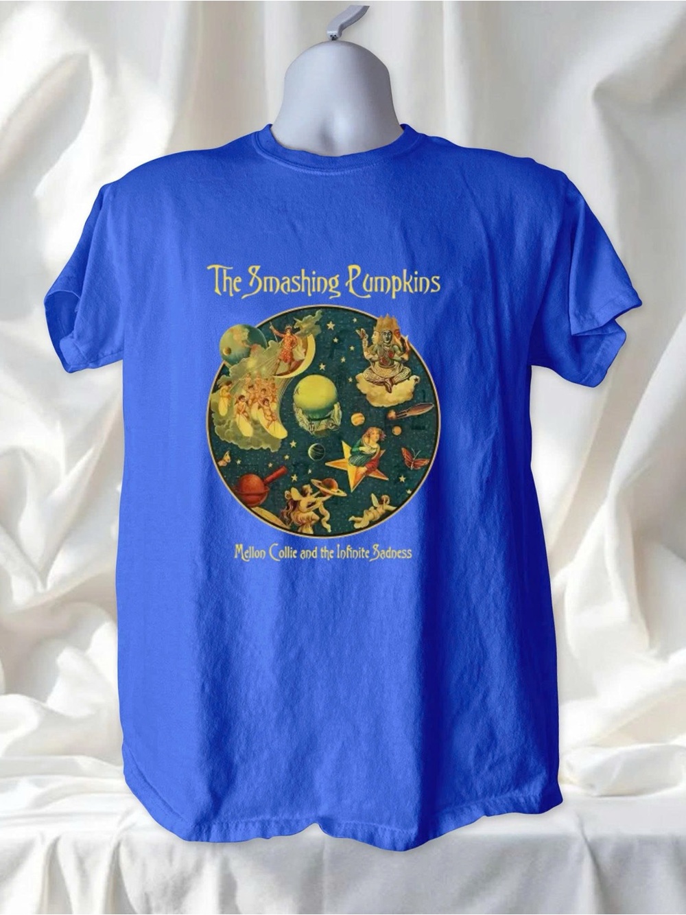 Gildan Royal Blue Smashing Pumpkins Graphic Tee Halloween Tee